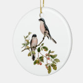 vogels op een filiaal keramisch ornament (Links)