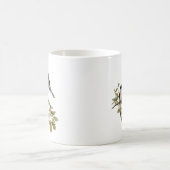   vogels op een filiaal koffiemok (Center)