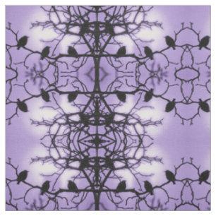 Vogels op een filiaal - Lavender Fabric Stof