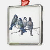 vogels op een filiaal metalen ornament (Links)