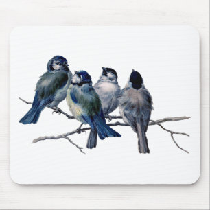 vogels op een filiaal muismat