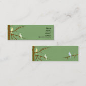 Vogels op een Magere Boom - Mini Visitekaartje (Voorkant / Achterkant)