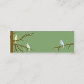 Vogels op een Magere Boom - Mini Visitekaartje (Achterkant)