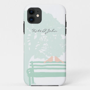 Vogels op een parkbank Case-Mate iPhone case