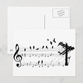 Vogels op een Score-briefkaart Briefkaart (Voorkant / Achterkant)