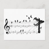 Vogels op een Score-briefkaart Briefkaart (Voorkant)