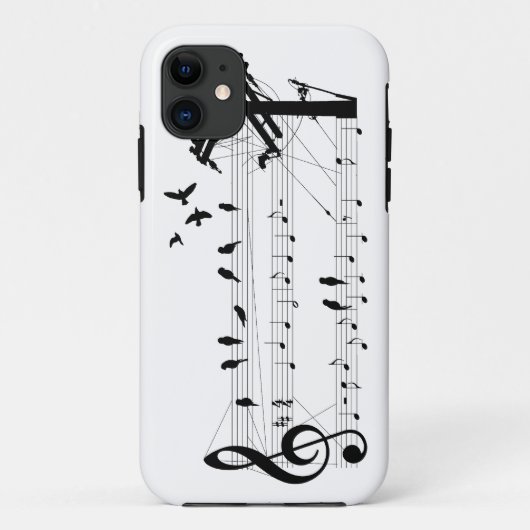 Vogels op een score Case-Mate iPhone case (Achterkant)