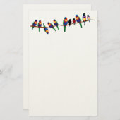 Vogels op een tak briefpapier (Voorkant / Achterkant)