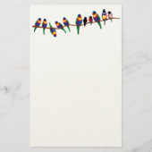 Vogels op een tak briefpapier (Voorkant)