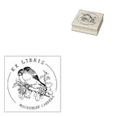Vogels op een tak, Ex Libris Boek Rubberstempel (Gestempeld)