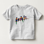 Vogels op een tak kinder shirts (Voorkant)