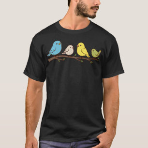 Vogels Op Een Tak Vogel Waarnemer Vogel Kijken T-shirt