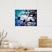 Vogels op een vertakking - Poster van de Starlight (Keuken)