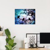 Vogels op een vertakking - Poster van de Starlight (Thuiskantoor)