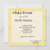 Vogels op een Wire Baby shower Kaart (Achterkant)