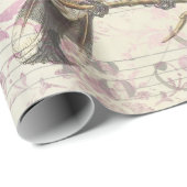 vogels op filialen en muziek cadeaupapier (Rol Hoek)