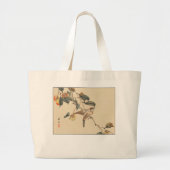 VOGELS OP FRUIT GROTE TOTE BAG (Voorkant)