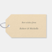 Vogels op holly branch cadeaulabel (Achterkant Horizontaal)