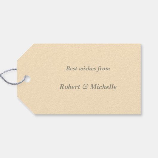 Vogels op holly branch cadeaulabel (Achterkant Horizontaal)