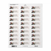 Vogels op holly tareadres-labels etiket (Full Sheet)