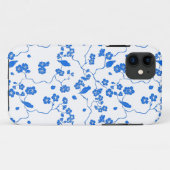 Vogels op Kersenbloesem Blauwdruk Case-Mate iPhone Case (Achterkant (horizontaal))