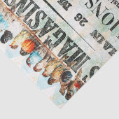 Vogels op papier van Frans persbericht (Detail)