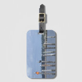 Vogels op Posts in Lake Bagagelabel (Voorkant (verticaal))