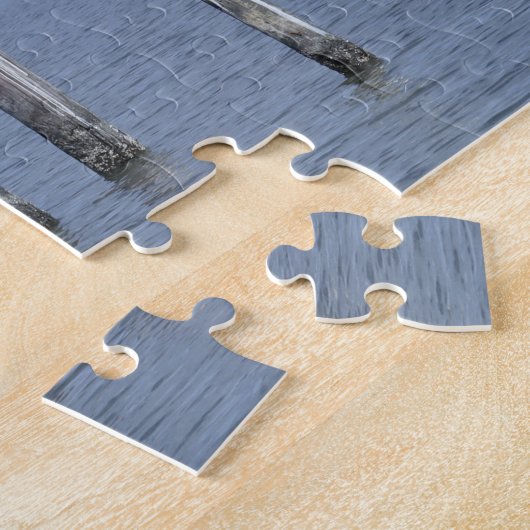 Vogels op Posts in Lake Legpuzzel (Zijkant)