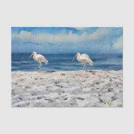 Vogels op strand tissuepapier