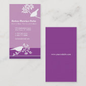 Vogels op takken Visitekaartje Contactkaartje (Voorkant / Achterkant)