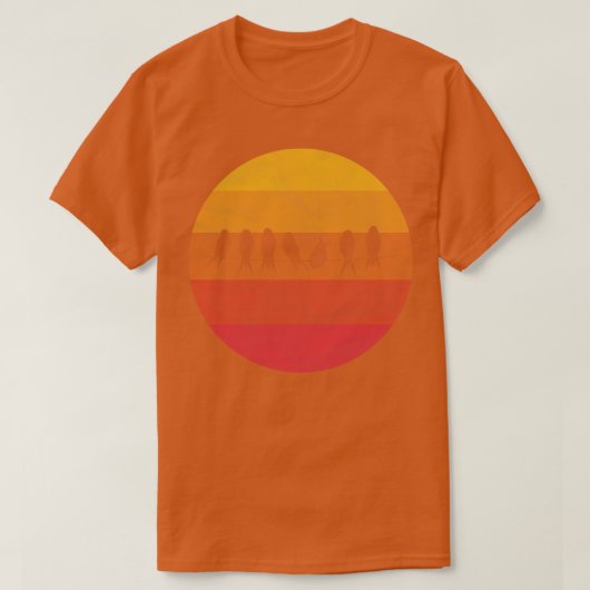 Vogels op touw t-shirt (Design voorkant)