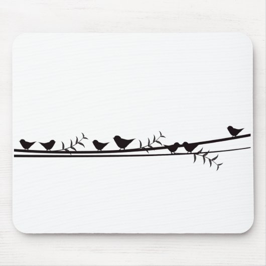 Vogels op Vine Muismat (Voorkant)