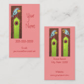 vogels op visitekaartjes (Voorkant / Achterkant)