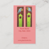 vogels op visitekaartjes (Achterkant)