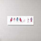 Vogels op Wire wrapped canvas (Voorkant)