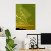 Vogels op zonsondergang poster (Thuiskantoor)