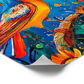 Vogels ornament poster (Hoek)