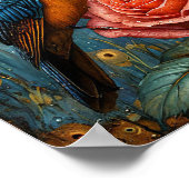 Vogels ornament poster (Hoek)