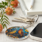 Vogels ornament sleutelhanger (Voorkant Rechts)