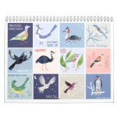 Vogels over de hele wereld Kunst Kalender (Hoes)