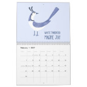 Vogels over de hele wereld Kunst Kalender (Feb 2027)