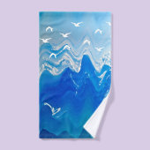 Vogels over de Zee Waves Bad Handdoek (Handdoek)