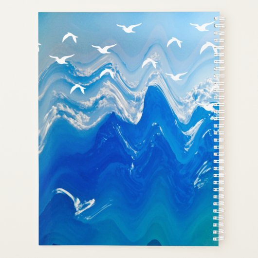 Vogels over de Zee Waves Planner (Achterkant)