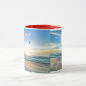vogels over het strand mok (Midden)