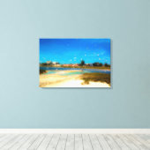 Vogels overal canvas afdruk (Insitu (Houten vloer))