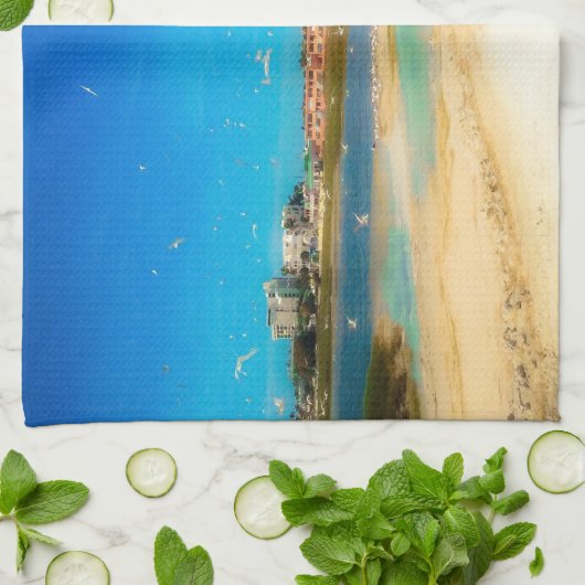 Vogels overal theedoek (Gevouwen)