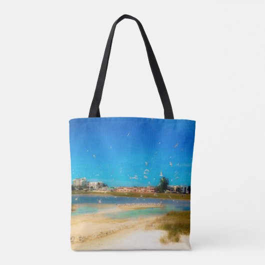 Vogels overal tote bag (Achterkant)
