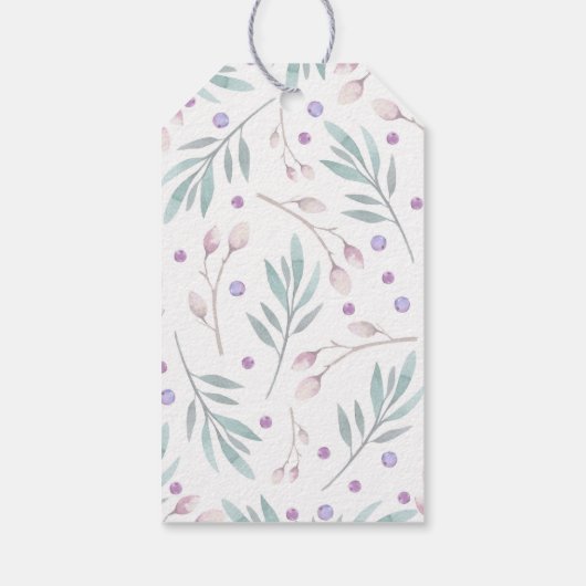 vogels paar schattig bos cadeaulabel (Achterkant)