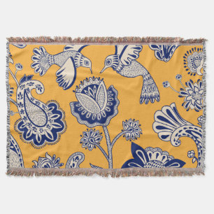 Vogels Paisley Flowers Patroon Deken