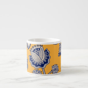 Vogels Paisley Flowers Patroon Espresso Kop